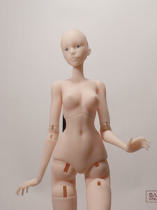 Blank Bjd Art Doll 1/4 (+ Pair Of Eyes) 40cm Base Assembled By Samum